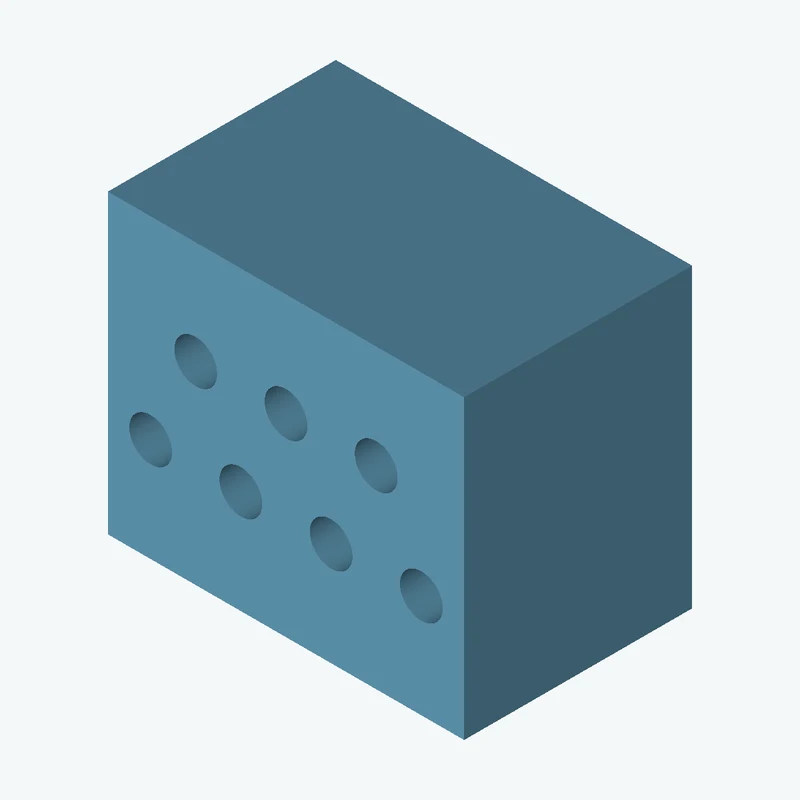 Rectangular body, 15 × 12.5 × 9.6 mm (W×D×H) — 3428