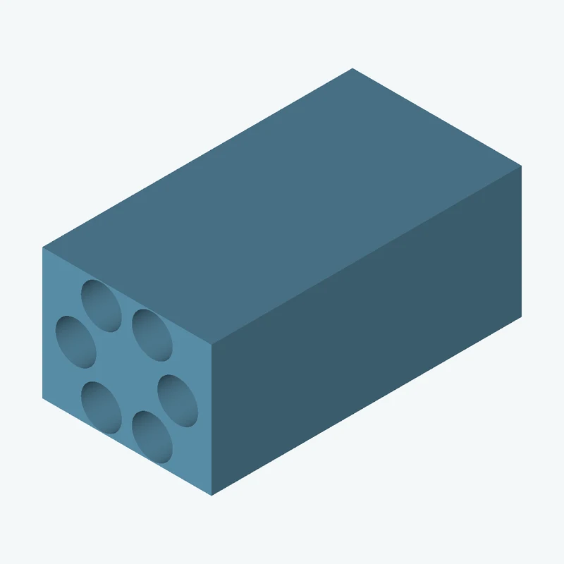 Rectangular body, 34.89 × 27 × 64 mm (W×D×H) — 3557