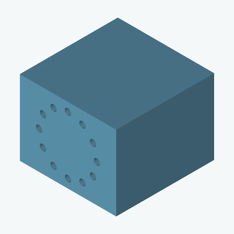 Rectangular body, 98.36 × 76.6 × 100 mm (W×D×H) — 3706
