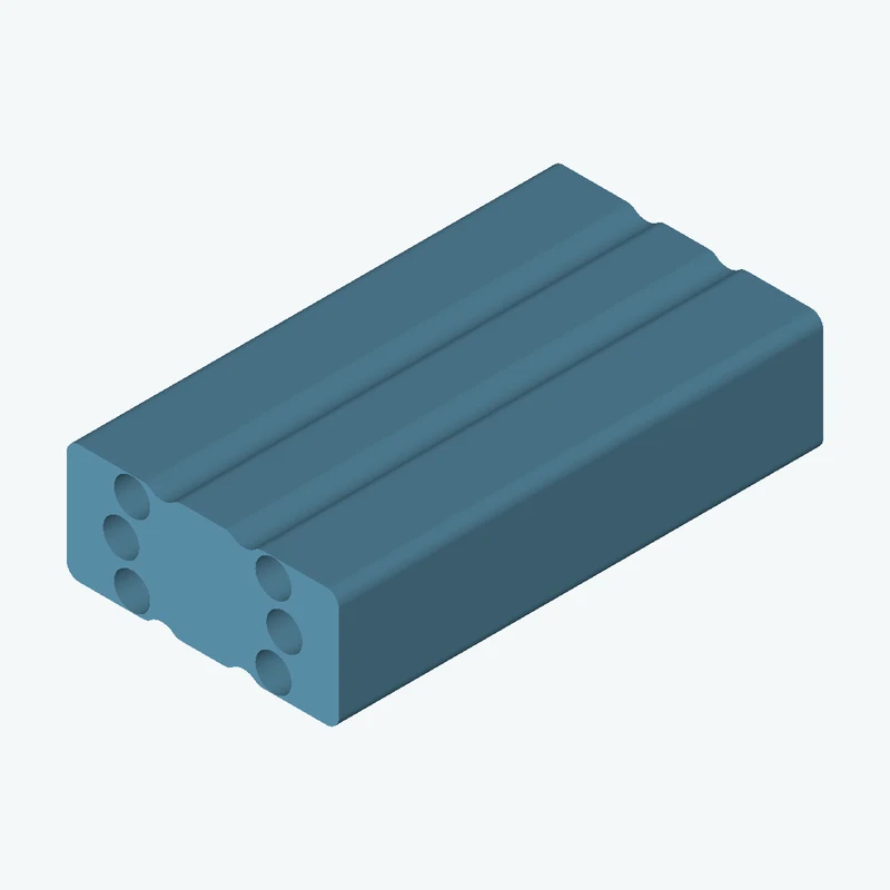 Rectangular body, 40 × 17.5 × 71.2 mm (W×D×H) — 3739