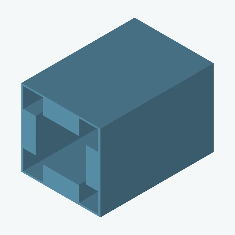 Rectangular body, 50.59 × 49.2 × 72.5 mm (W×D×H) — 3744