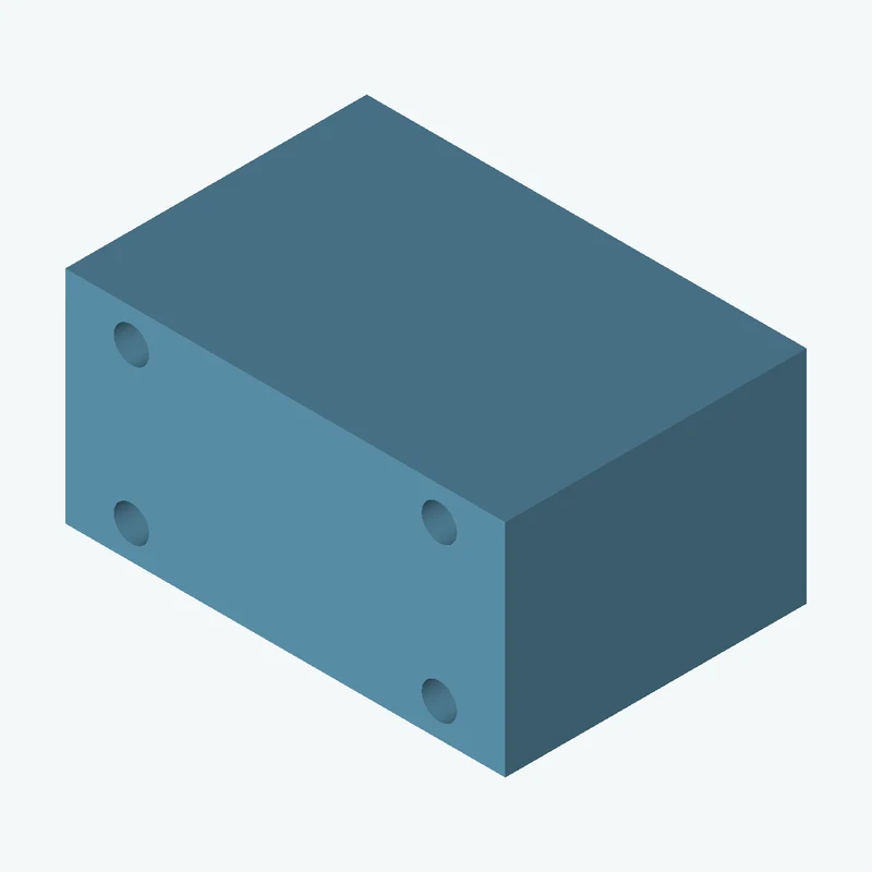 Rectangular body, 80 × 40.2 × 54.8 mm (W×D×H) — 3756
