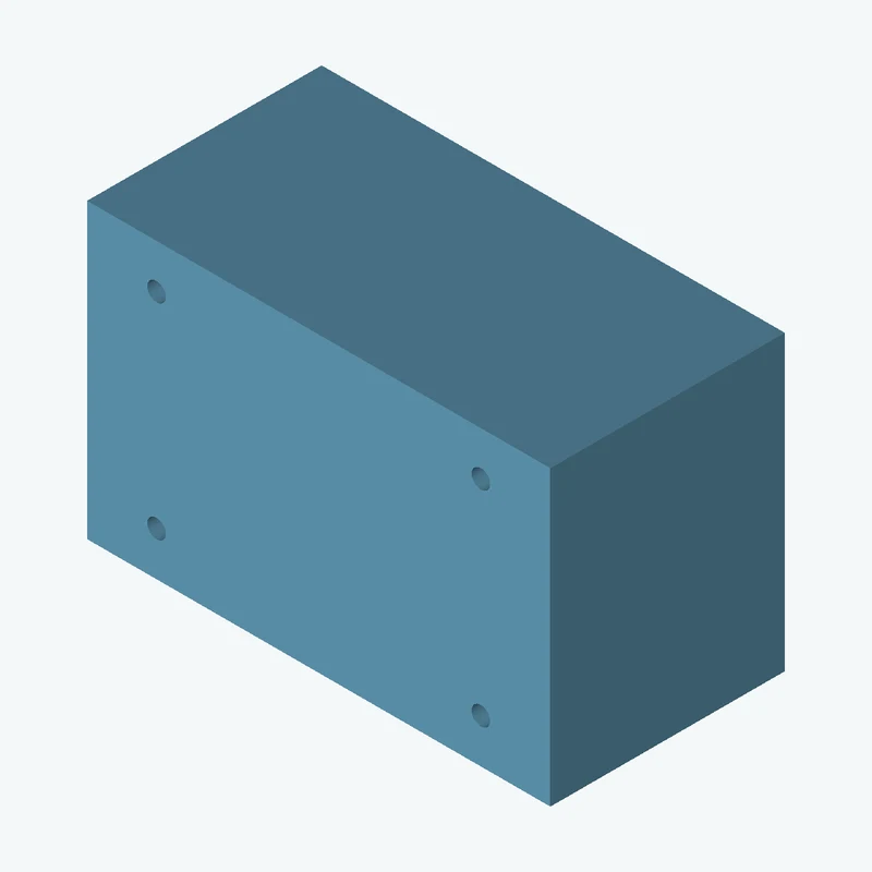 Rectangular body, 80 × 50.6 × 40.5 mm (W×D×H) — 3773