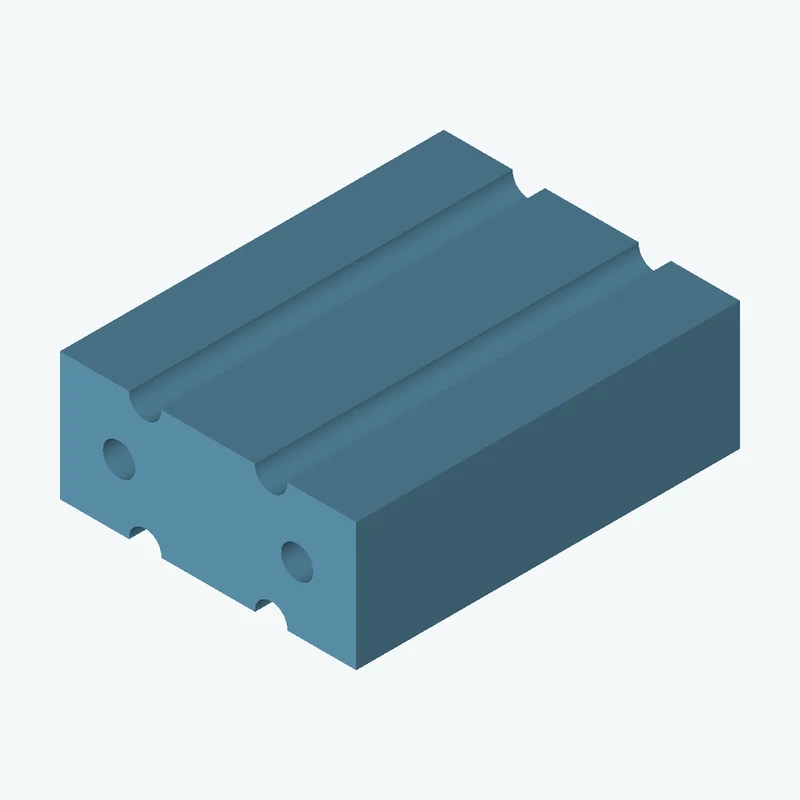 Rectangular body, 77.18 × 33.4 × 100 mm (W×D×H) — 3781