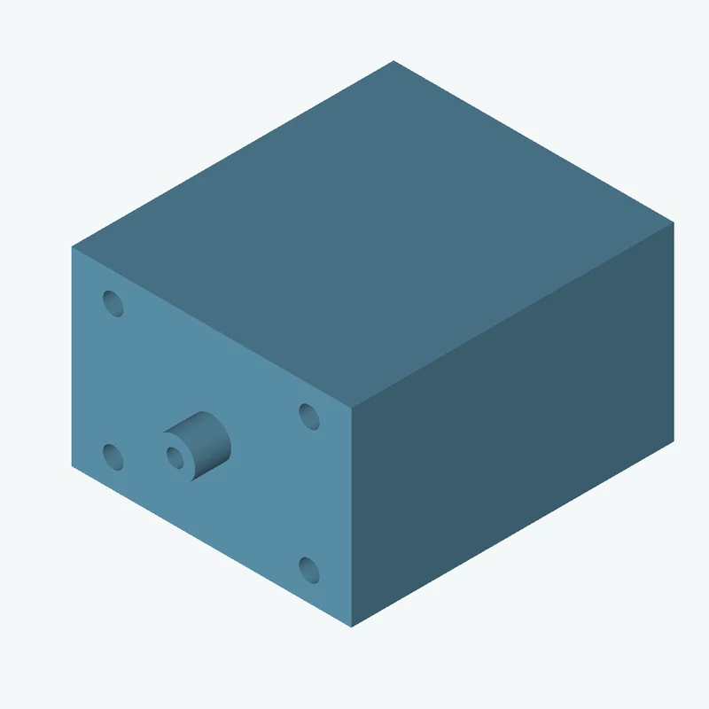 Rectangular body, 86.86 × 58.9 × 100 mm (W×D×H) — 3811