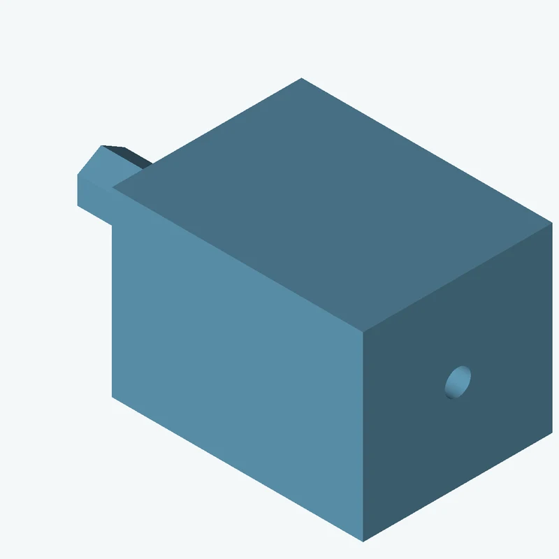 Rectangular body, 60 × 43.4 × 45.3 mm (W×D×H) — 0027