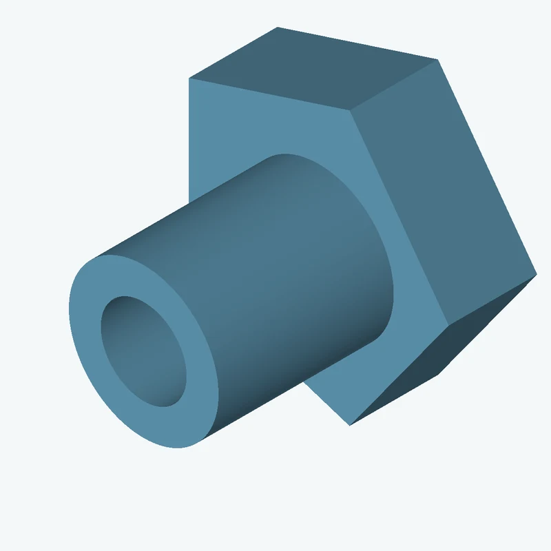 5-sided polygon section, 32.82 mm across corners, extruded 10.1 mm thick — 0038