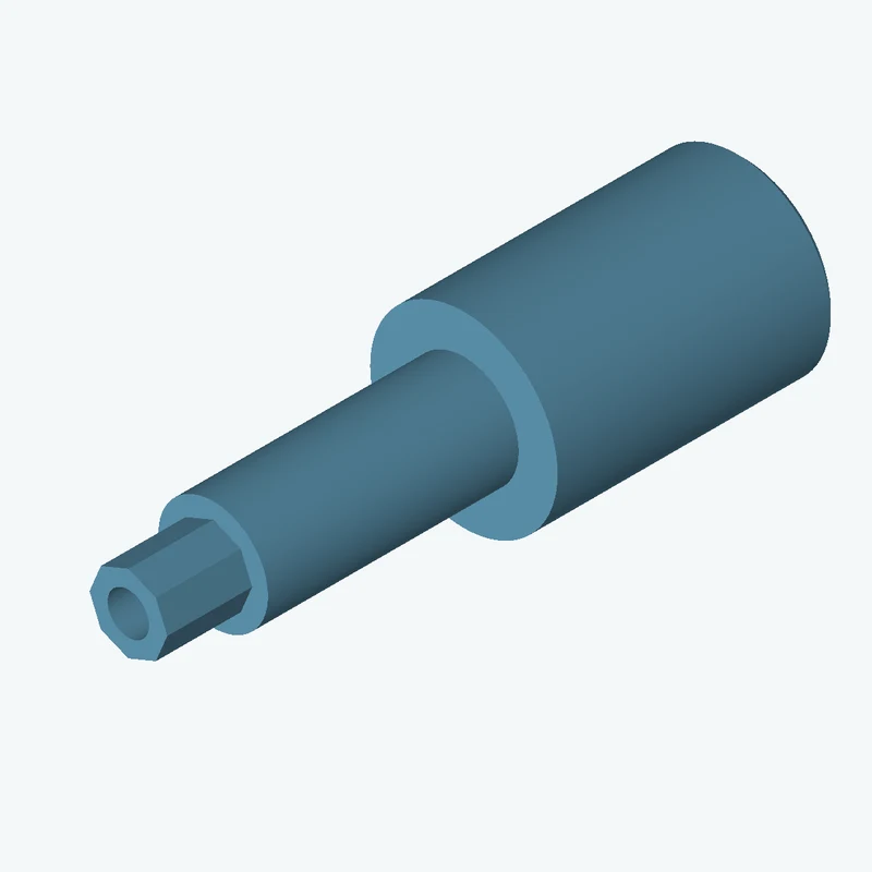 Ø36.63 mm circular section, extruded 54.7 mm thick — 0067