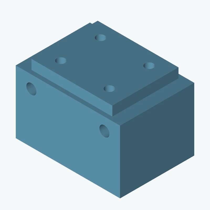 Rectangular body, 55 × 33.2 × 39.1 mm (W×D×H) — 0163