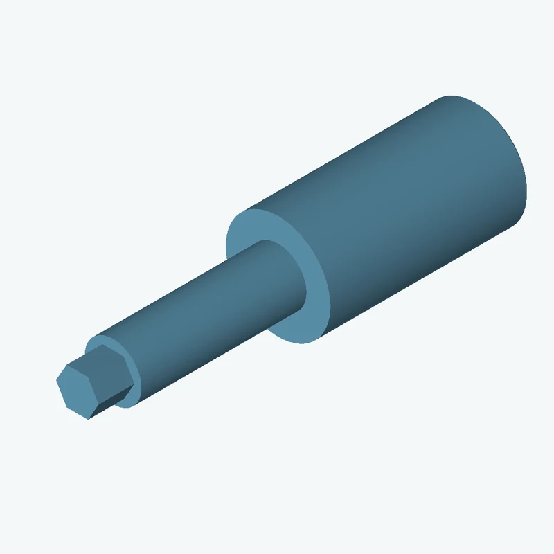 Ø42.12 mm circular section, extruded 80 mm thick — 0264