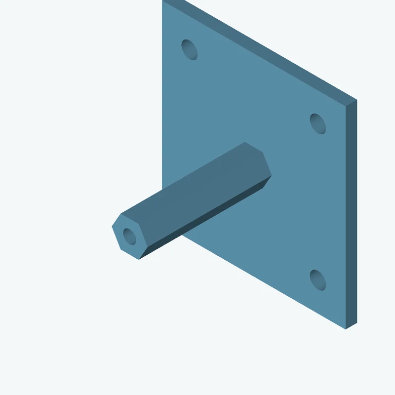 Rectangular body, 95 × 100.1 × 6 mm (W×D×H) — 0279