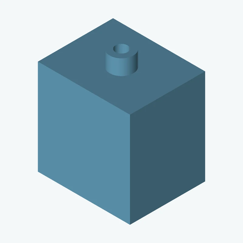 Rectangular body, 55 × 57 × 44.9 mm (W×D×H) — 0329