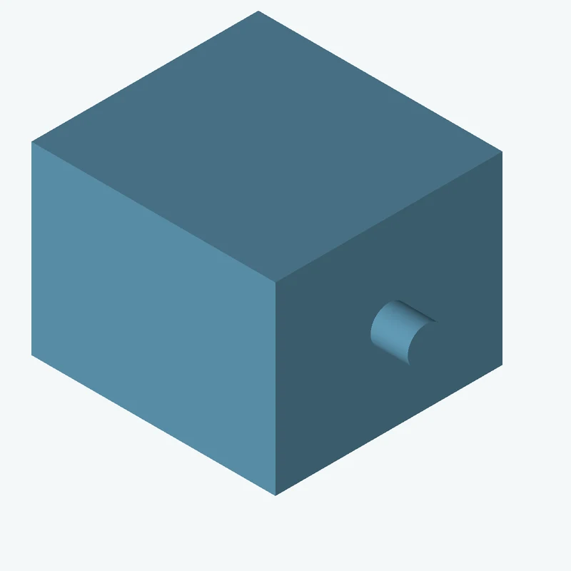 Rectangular body, 44.61 × 33.8 × 41.5 mm (W×D×H) — 0341