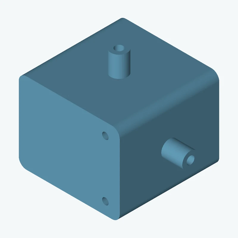 Rectangular body, 50 × 40.1 × 49.3 mm (W×D×H) — 0388