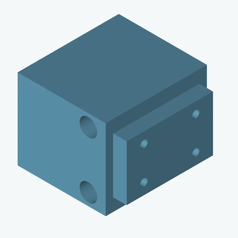 Rectangular body, 65.22 × 59.6 × 74.9 mm (W×D×H) — 0410