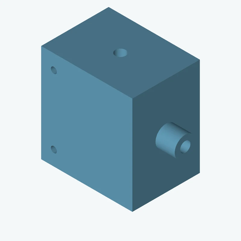 Rectangular body, 80.8 × 86.9 × 59.8 mm (W×D×H) — 0494