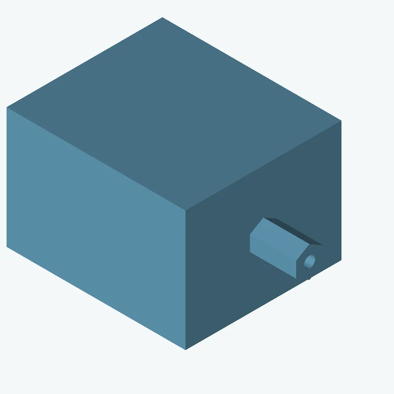 Rectangular body, 45 × 30.4 × 39.2 mm (W×D×H) — 0537
