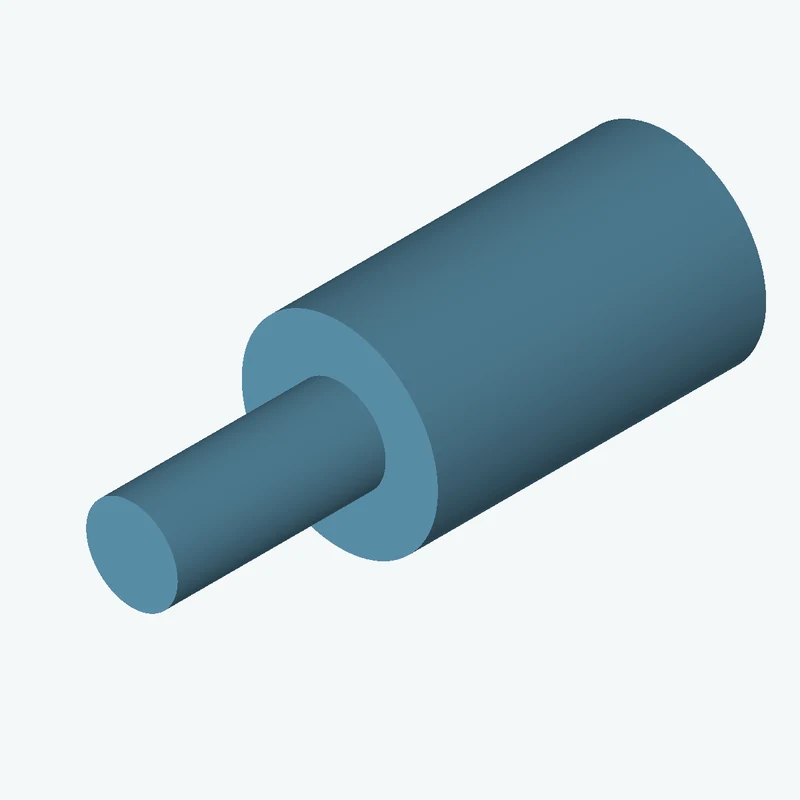 Ø15 mm circular section, extruded 25.1 mm thick — 0549