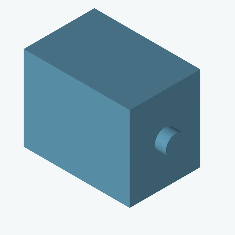 Rectangular body, 81.56 × 65.2 × 54.4 mm (W×D×H) — 0588