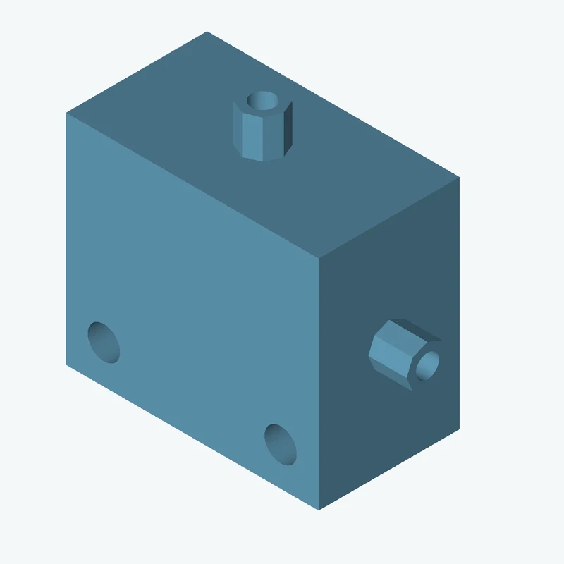 Rectangular body, 82.36 × 71.2 × 46 mm (W×D×H) — 0675