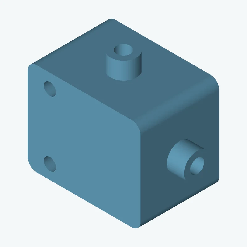 Rectangular body, 30 × 24.7 × 20.9 mm (W×D×H) — 0685