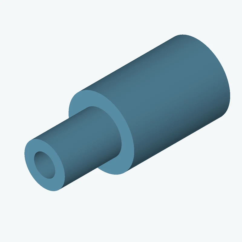 Ø45 mm circular section, extruded 65.8 mm thick — 0691