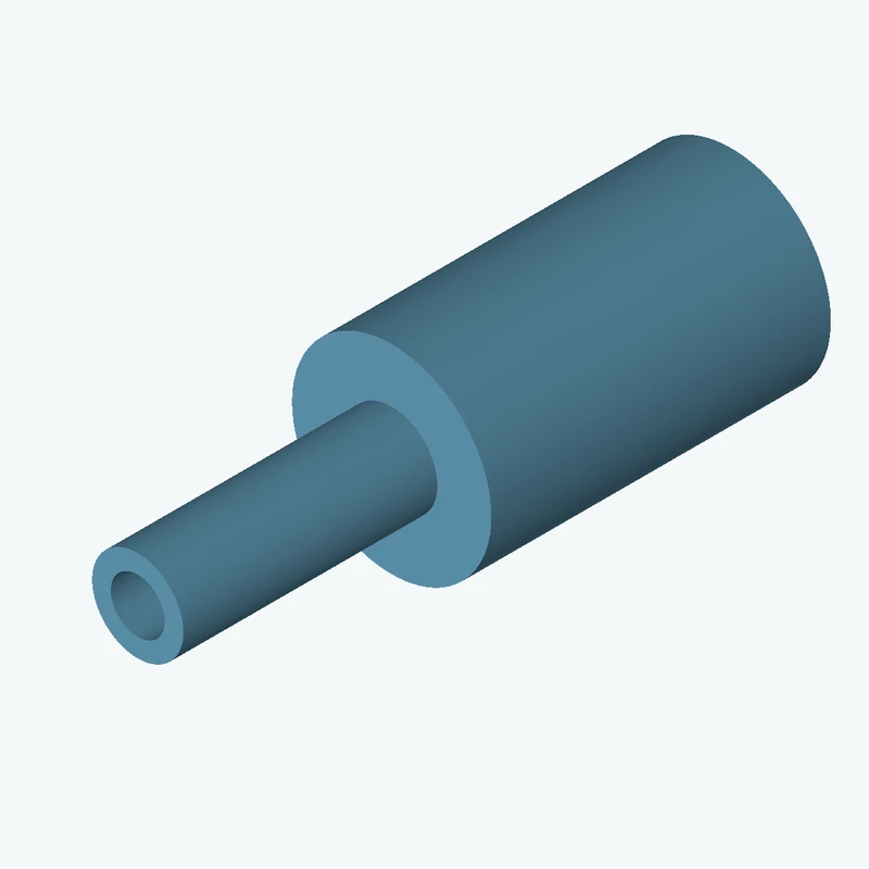 Ø35.85 mm circular section, extruded 61.1 mm thick — 0700