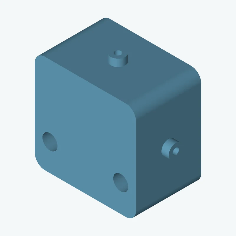 Rectangular body, 87.86 × 85.4 × 56.7 mm (W×D×H) — 0732