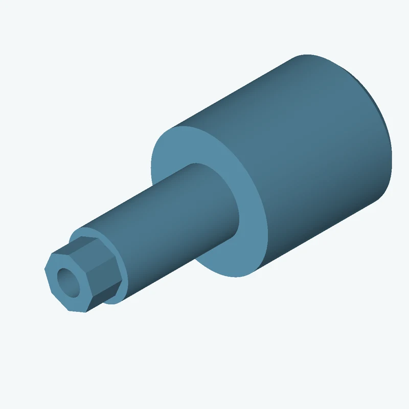 Ø43.09 mm circular section, extruded 48.2 mm thick — 0831