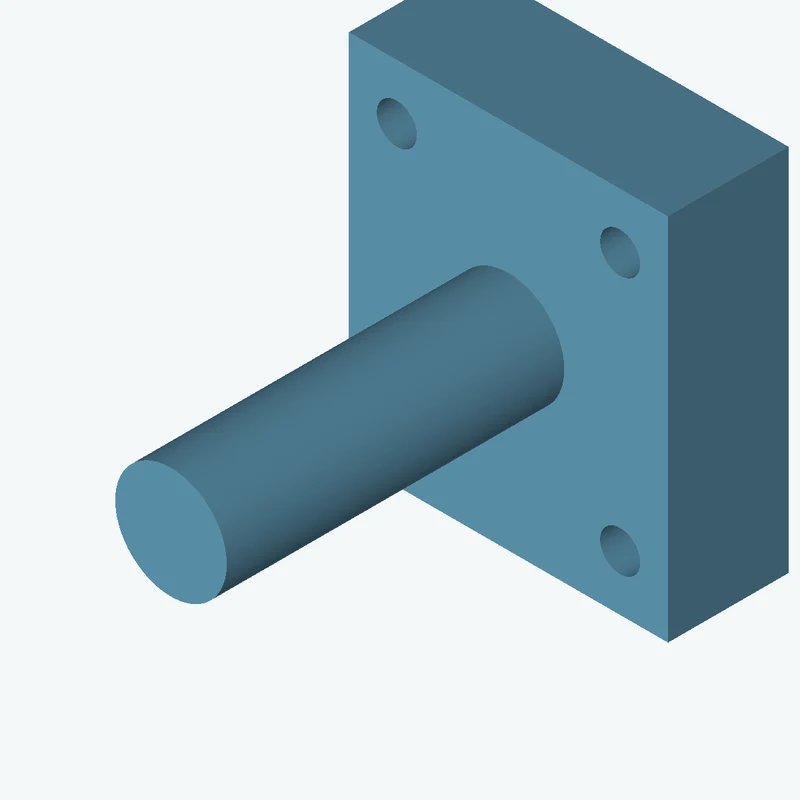 Rectangular body, 42.35 × 49 × 16 mm (W×D×H) — 0935