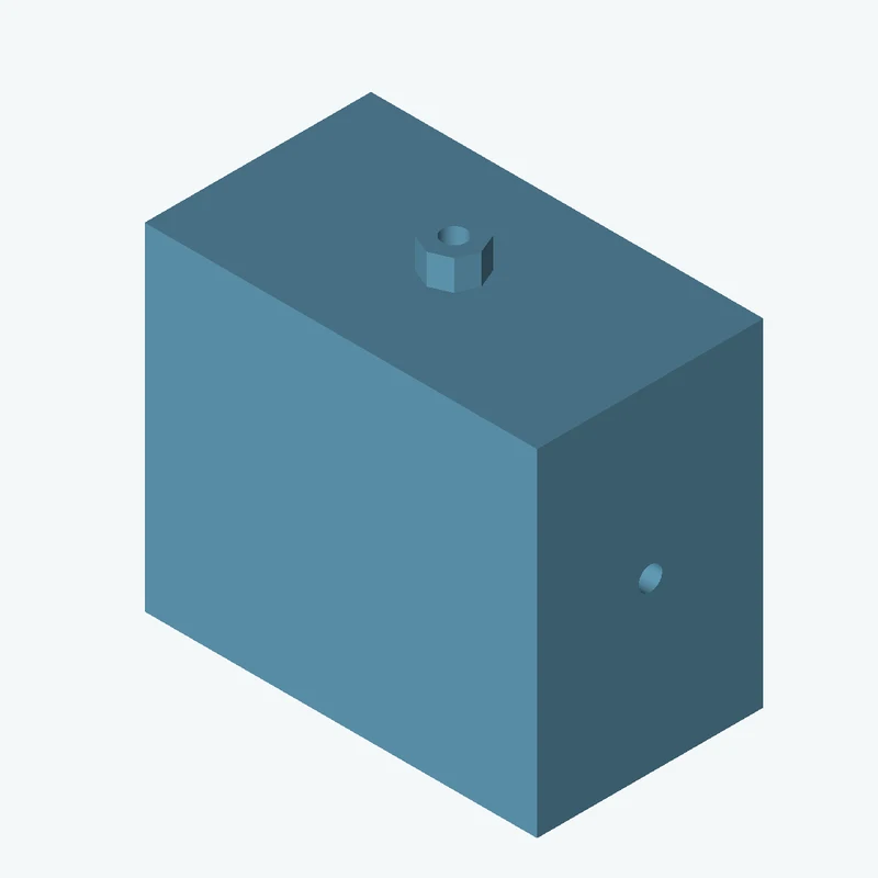 Rectangular body, 60 × 51.5 × 34.6 mm (W×D×H) — 0939