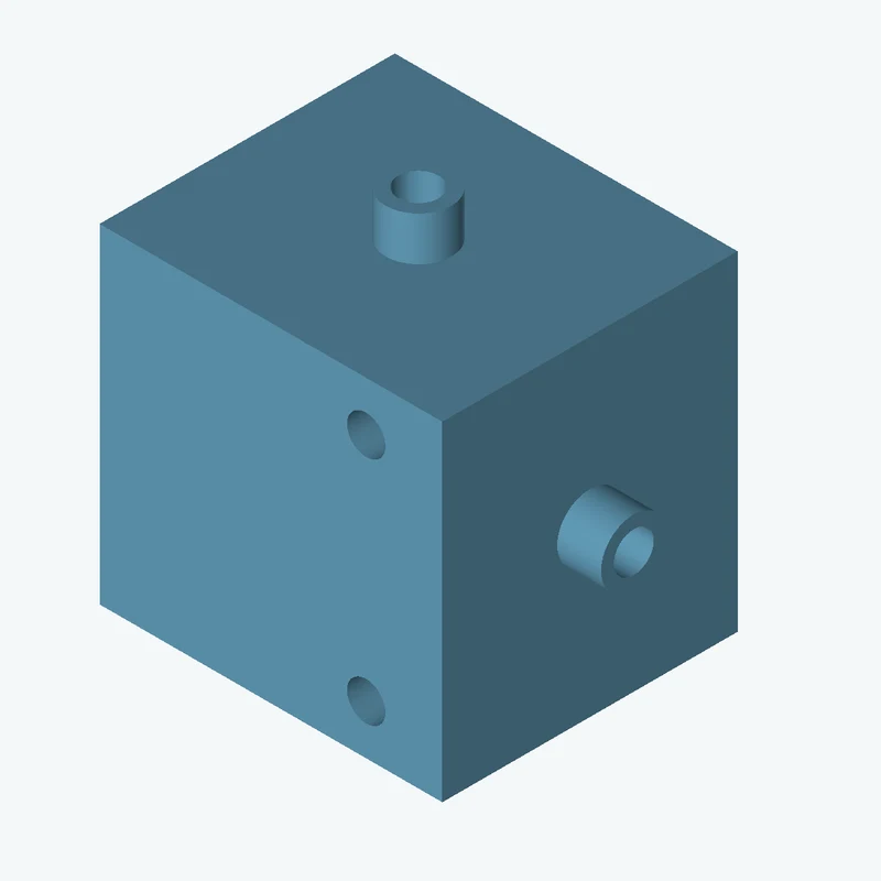Rectangular body, 74.98 × 72.1 × 64.6 mm (W×D×H) — 1025