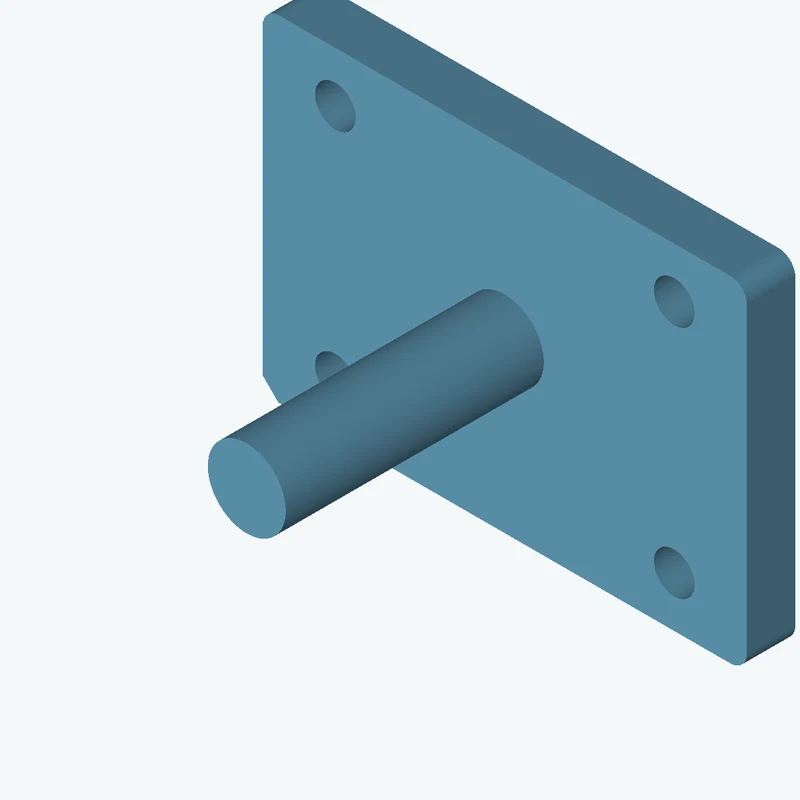 Rectangular body, 100 × 69.3 × 10 mm (W×D×H) — 1104