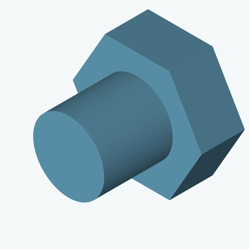 6-sided polygon section, 31.42 mm across corners, extruded 10.5 mm thick — 1116