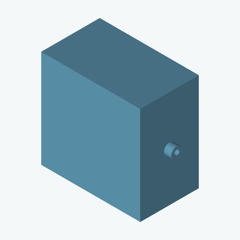 Rectangular body, 55 × 54.3 × 32.5 mm (W×D×H) — 1120