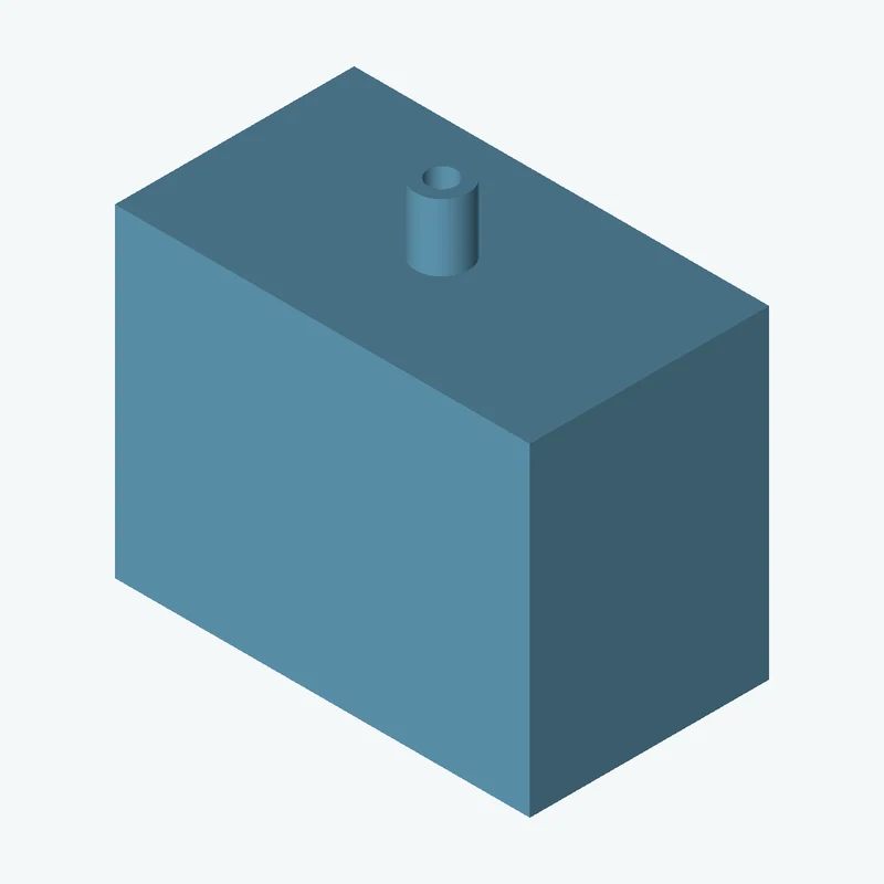 Rectangular body, 54.47 × 42.5 × 31.4 mm (W×D×H) — 1199