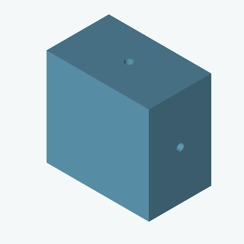 Rectangular body, 55 × 52.2 × 33.5 mm (W×D×H) — 1270