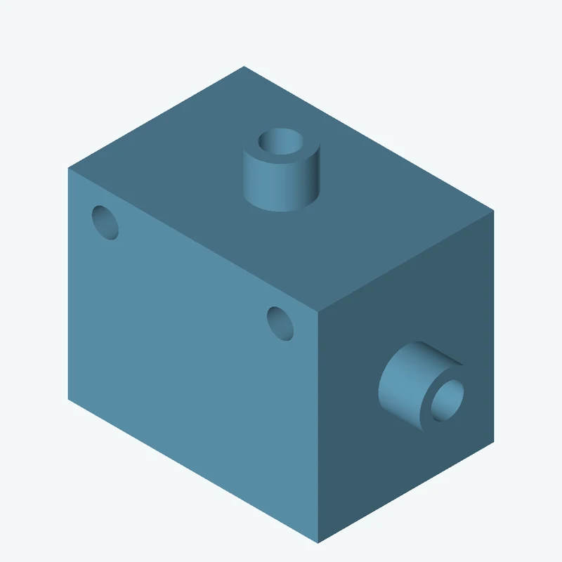 Rectangular body, 60 × 48.1 × 42.3 mm (W×D×H) — 1410