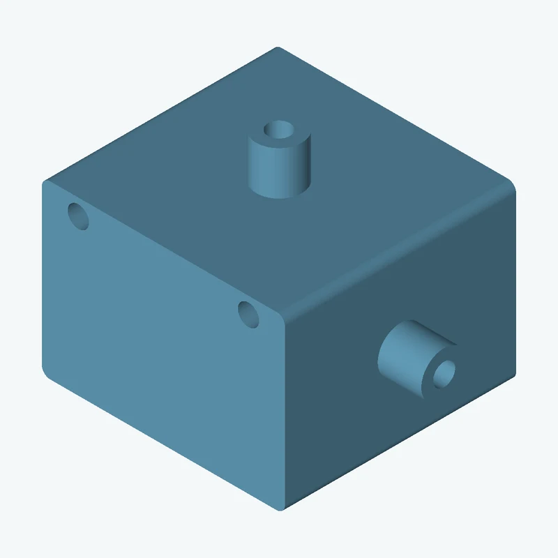 Rectangular body, 60.78 × 42.9 × 57.8 mm (W×D×H) — 1412