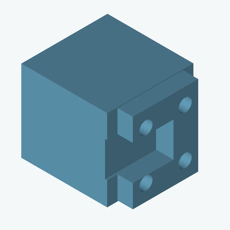 Rectangular body, 28.09 × 26.7 × 28.2 mm (W×D×H) — 1509