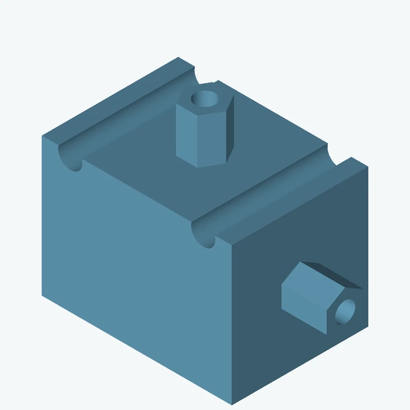 Rectangular body, 50 × 36.5 × 35.9 mm (W×D×H) — 1525