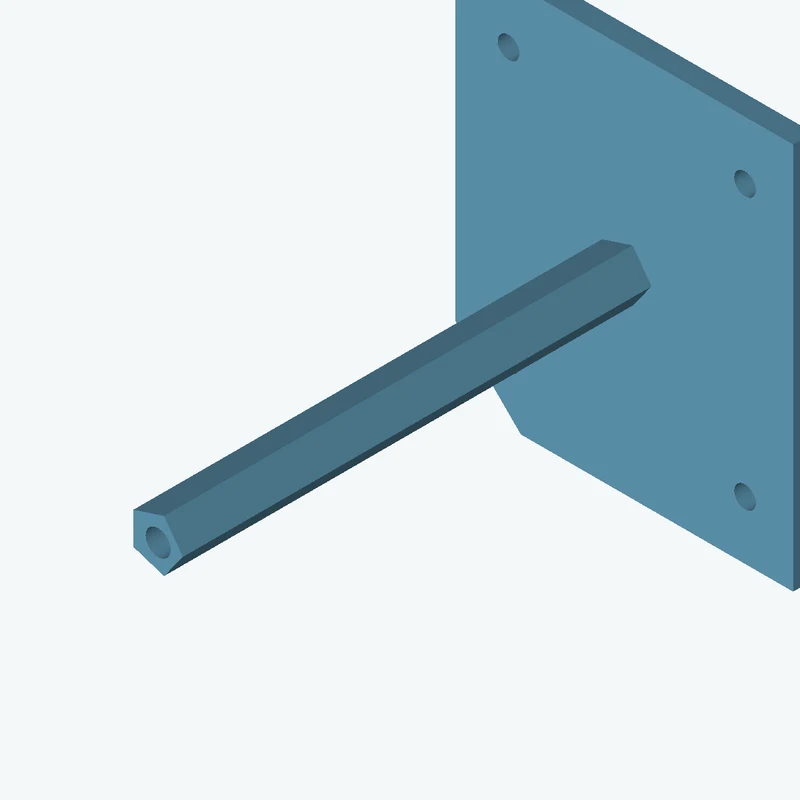 Rectangular body, 100 × 114.6 × 6 mm (W×D×H) — 1547