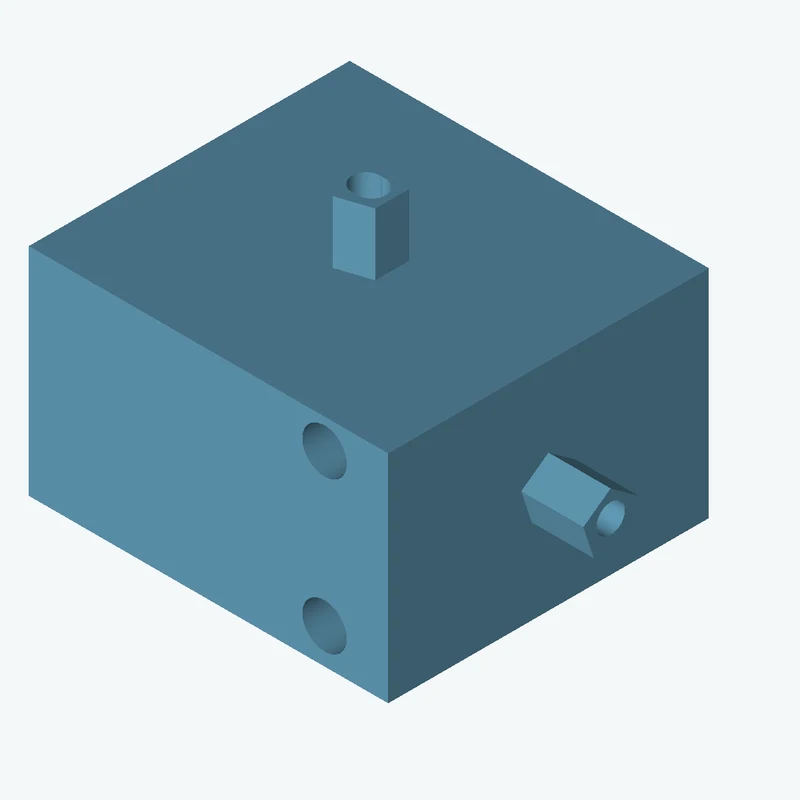Rectangular body, 85 × 51.2 × 75.9 mm (W×D×H) — 1663