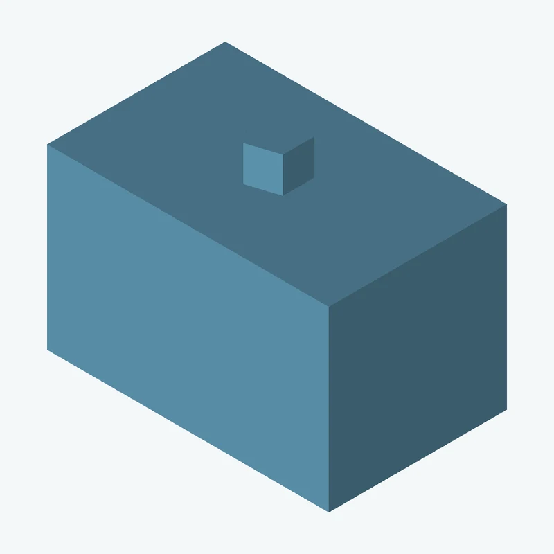 Rectangular body, 31.64 × 20 × 20 mm (W×D×H) — 1670