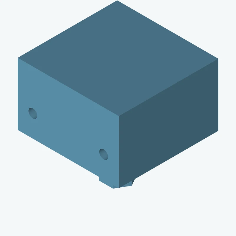 Rectangular body, 50 × 30.9 × 49.2 mm (W×D×H) — 1724