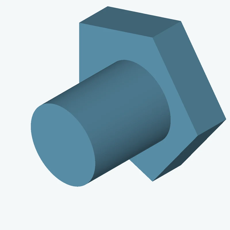 5-sided polygon section, 47.82 mm across corners, extruded 10.4 mm thick — 1871