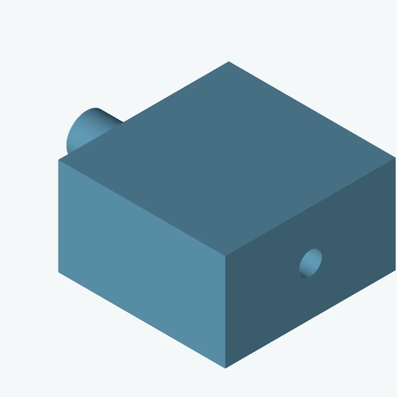 Rectangular body, 55 × 32.1 × 56.2 mm (W×D×H) — 2045
