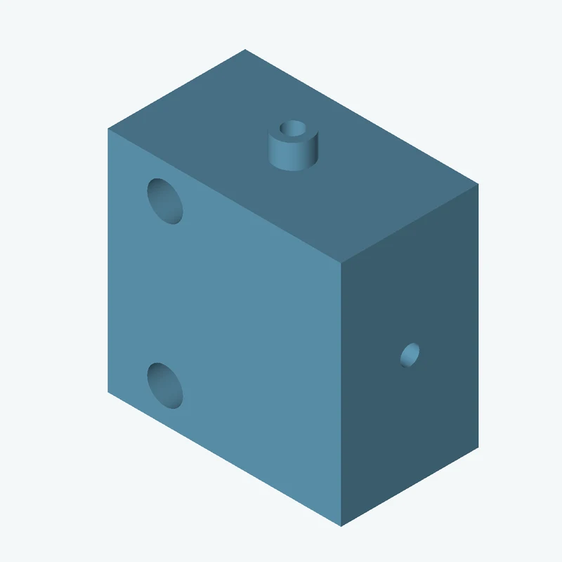 Rectangular body, 85 × 83.1 × 50.1 mm (W×D×H) — 2216