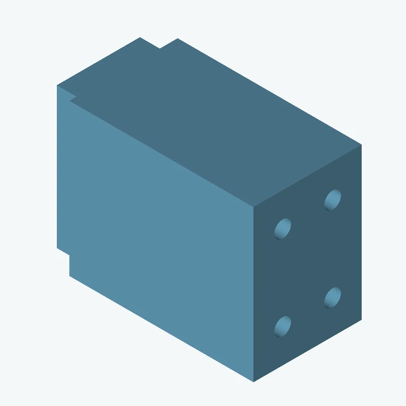 Rectangular body, 58.63 × 48.3 × 34.5 mm (W×D×H) — 2234