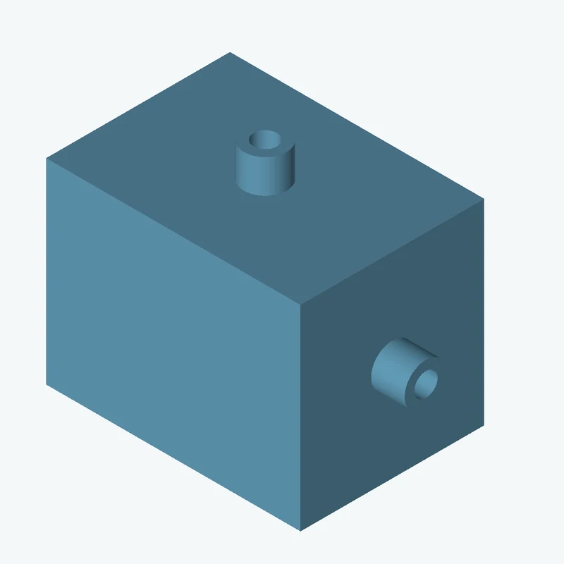 Rectangular body, 39.43 × 30.4 × 28.5 mm (W×D×H) — 2239